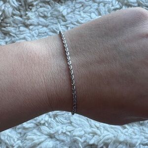 Sterling Silver Rope Bracelet